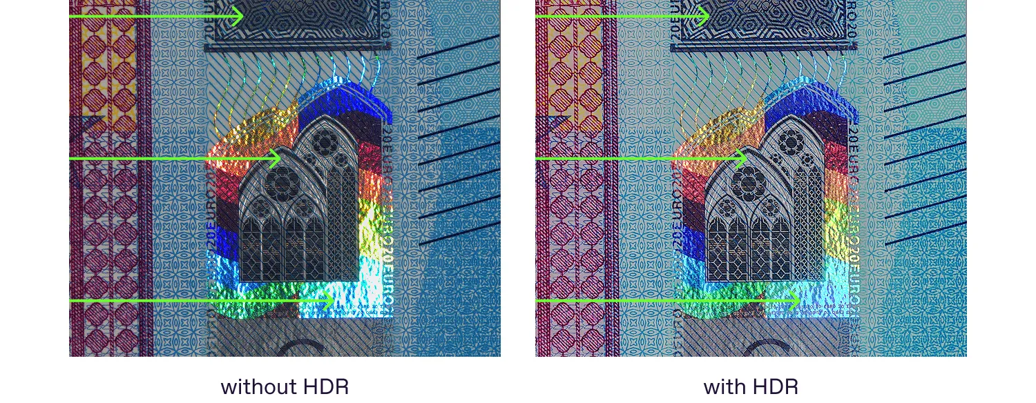 standard mode vs HDR